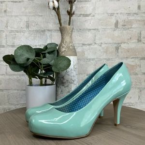 Madden Girl Getta heels in teal